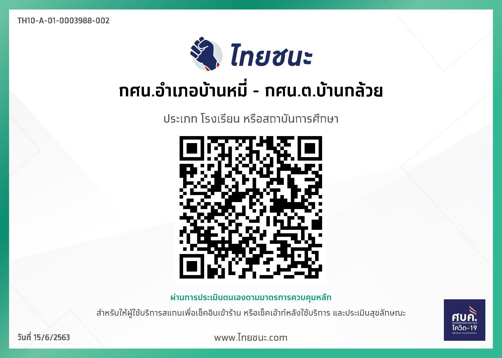 ไทยชนะ กศน.ตำบลบ้านกล้วย